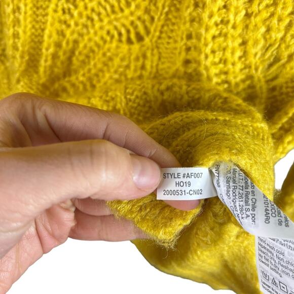 J. Crew Mock Neck Fisherman Cable Knit Lightweight Alpaca Wool Sweater Top XS - Picture 12 of 14